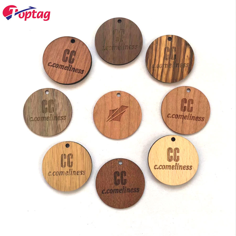 Personalized 125Khz RFID Bamboo Wooden Card Textile Woven Wristband with NFC Chip