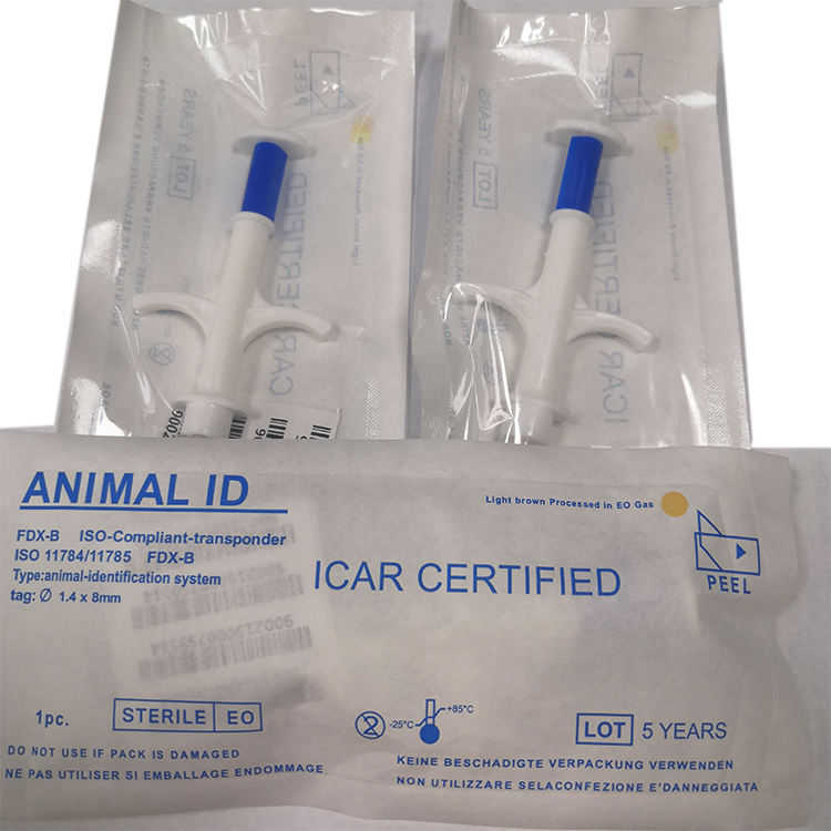 Custom RFID tag 134.2Khz rfid Animal tag Microchip for animals
