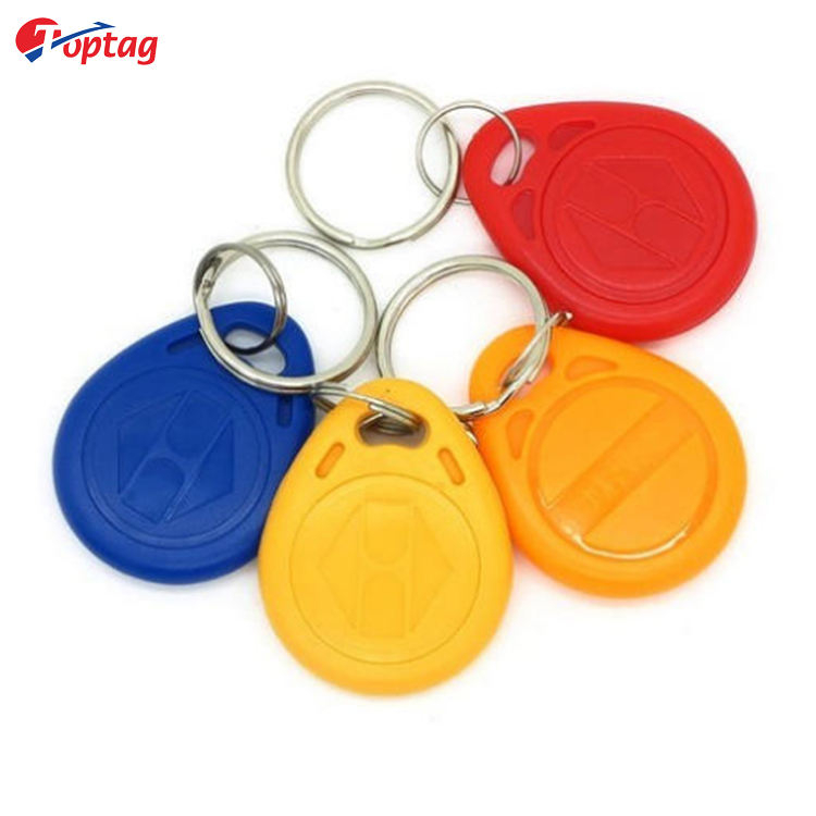 Toptag Wholesale ABS RFID 125khz 13.56mhz Keyfob With Key Ring