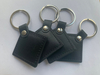 Access Control 125khz fob RFID leather Key EM 4305 with emboss logo