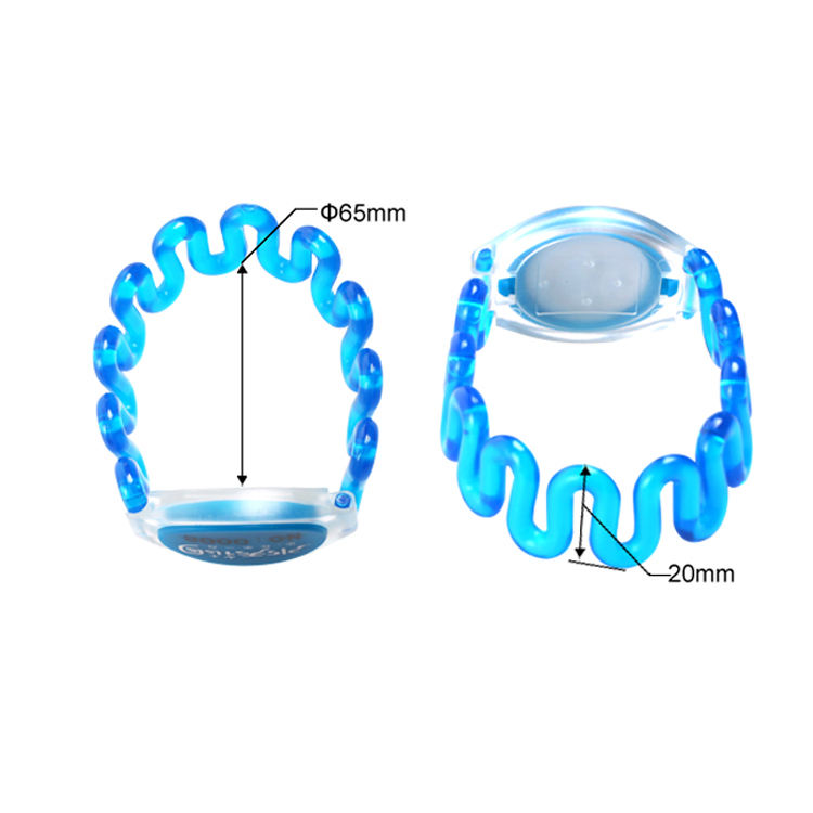 Waterproof Soft Plastic RFID Wristband / Bracelet 125KHz T5577 for Swimming Pool / Water Park