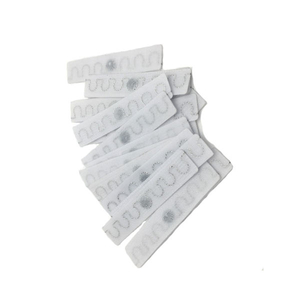 Washable clothing labels with RFID UHF chip for retail anti theft system