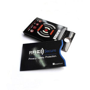 Aluminum Safety Credit Card Protector RFID Blocking Sleeves to Block RFID / NFC Signals
