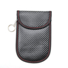 Soft material PU signal blocking pouch bag leather rfid case for car key