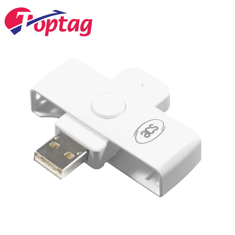 Mini Mobile Type A Pocket Contact IC Chip USB ISO 7816 Smart Card Reader ACR39U-N1