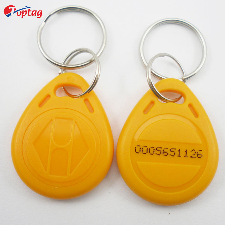 Toptag Hot Sale Plastic RFID 125khz 13.56mhz Smart Keyfob KeyTag