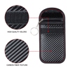 Customized Logo Carbon Fiber Signal Blocking Pouches RFID Car Key Blocking Wallet