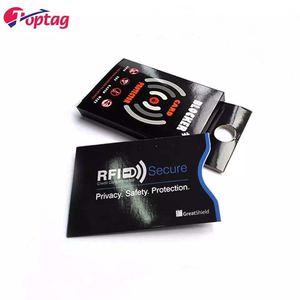 Customized RFID Credit Card Blocking Holder 13.56Mhz Card Blocking Sleeve for Security Protection