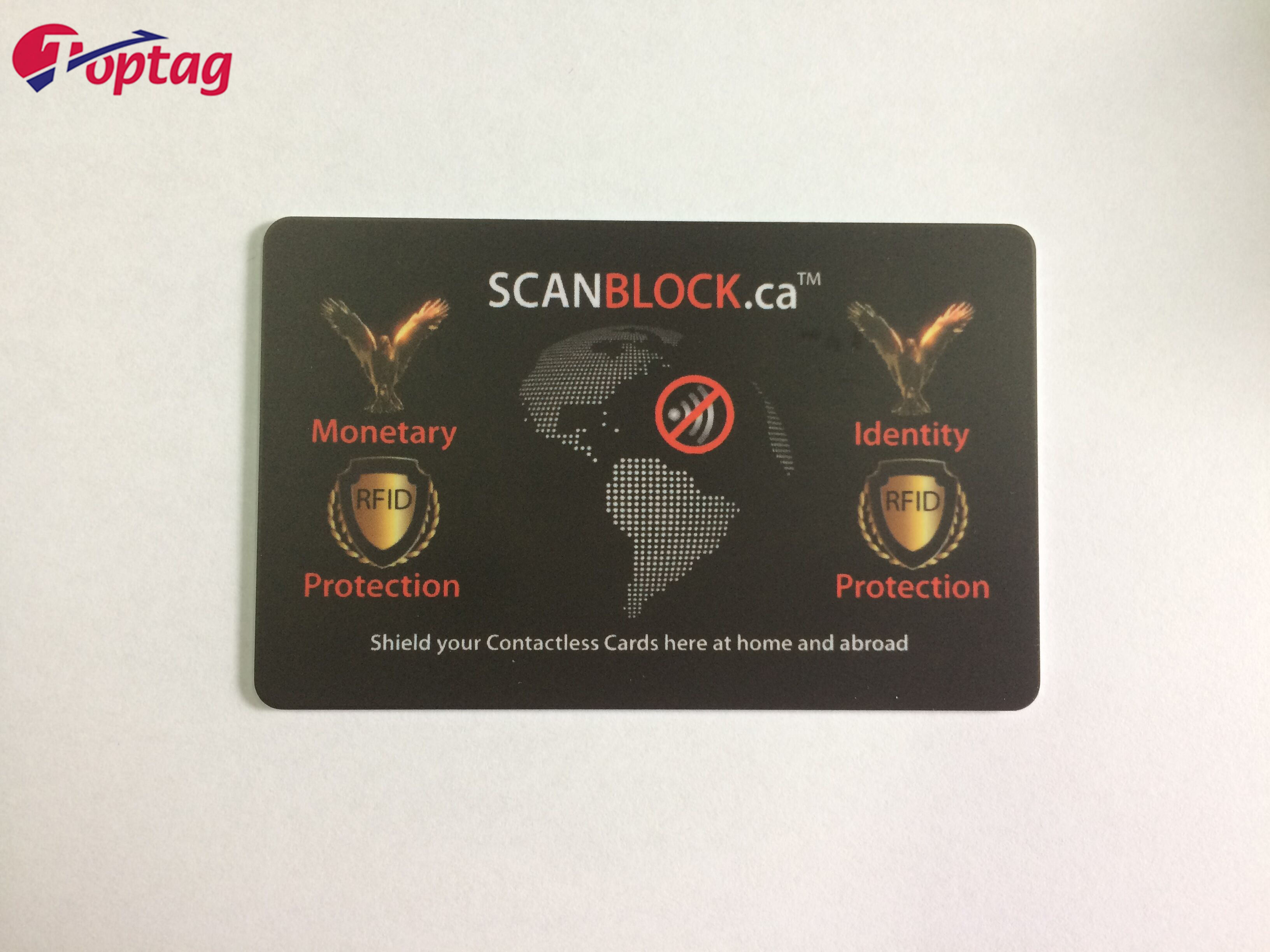 Anti Theft RFID High Frequency Blocking Card 13.56Mhz NFC Shielding Card Credit Card Protection