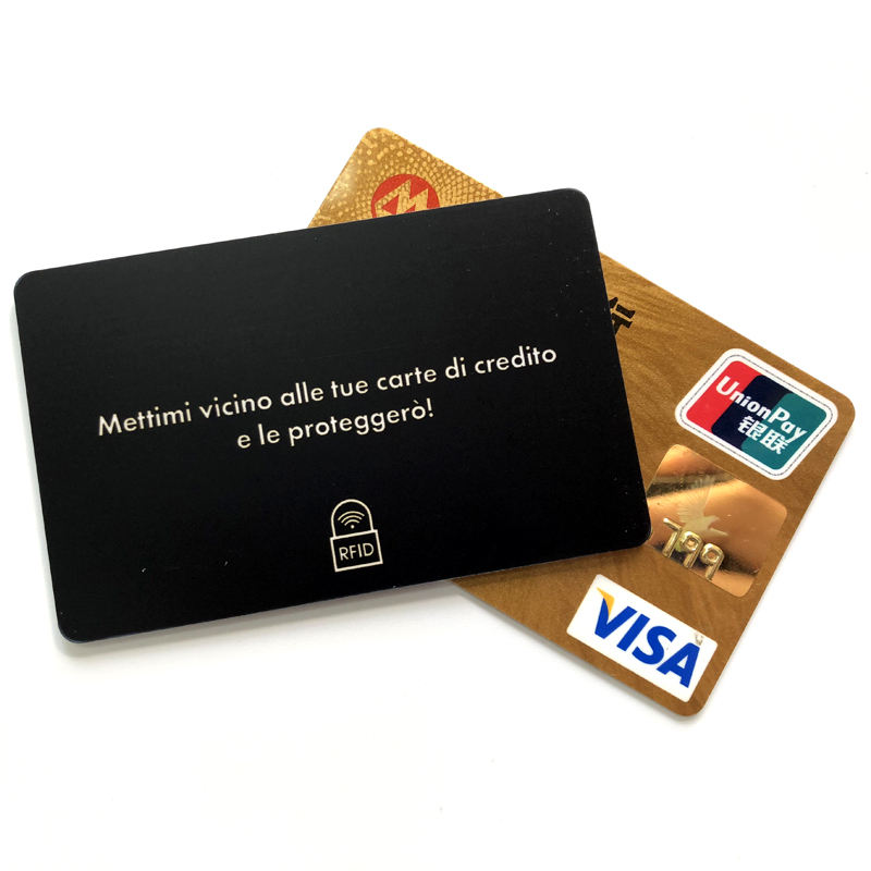 2019 0.9mm Thickness RFID Blocking Card Contactless Debit Card Protector