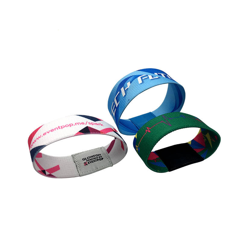 Adjustable Elastic Band/Soft Stretch Fabric RFID Wristband in Fudan F08 Chip