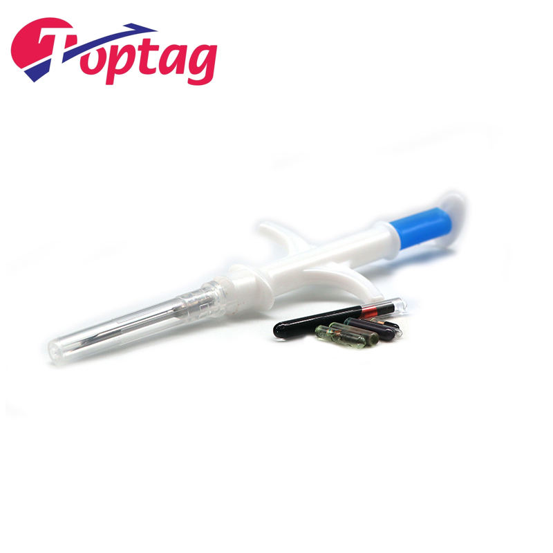 Rfid Microchip Em4305 implantable Animal Bioglass ID RFID Microchip microchip injector syringe for pets