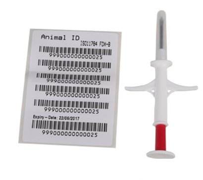 Bioglass Impalntable RFID NFC Pet Microchip with parylene coating