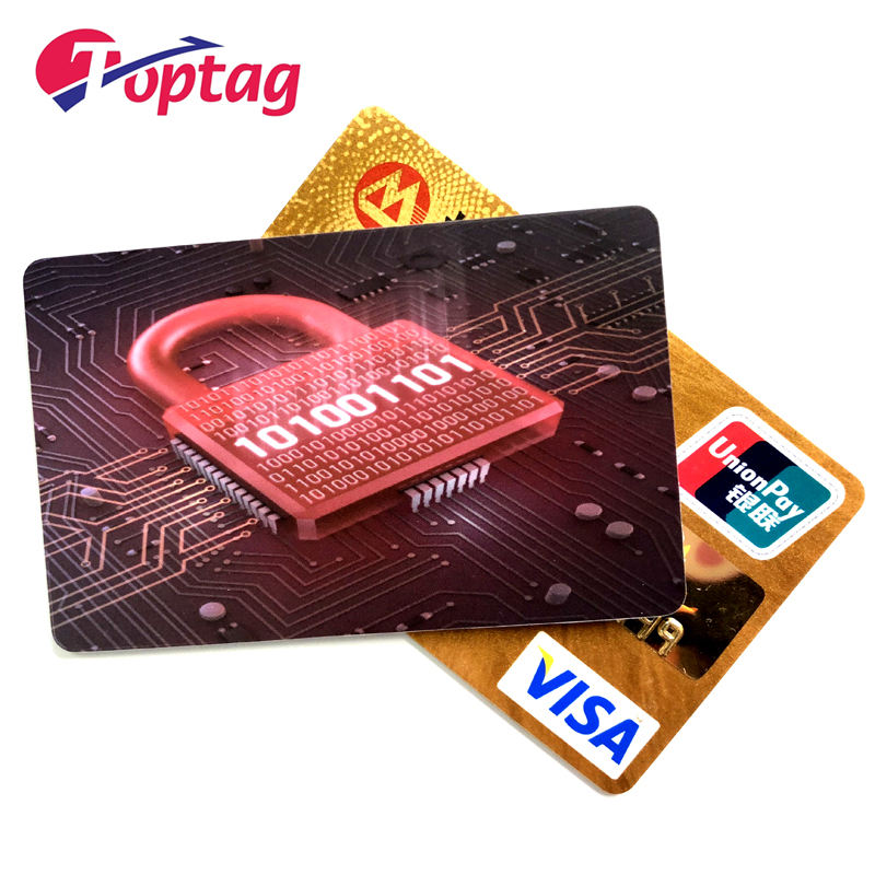 Toptag 13.56Mhz Anti-Theft Bank Credit Card Protector RFID NFC Blocking Card for Security
