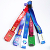 Promotional gift custom polyester festival wristband woven wrist band with RFID card