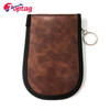 Factory Price PU material Anti Radiation Case RFID Signal blocking pouch Leather