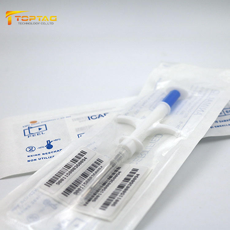 Wholesale 1.25*7mm RFID Glass Tag Microchip With Syringe For Small Animal