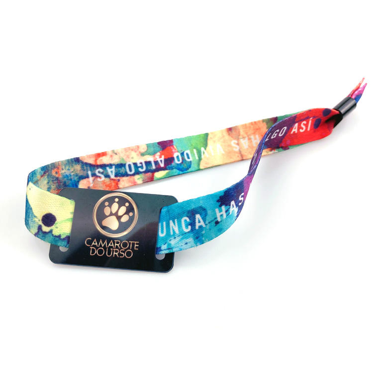 Promotion 13.56mhz Event Festival Wristbands/Woven Polyester Fabric Wristbands