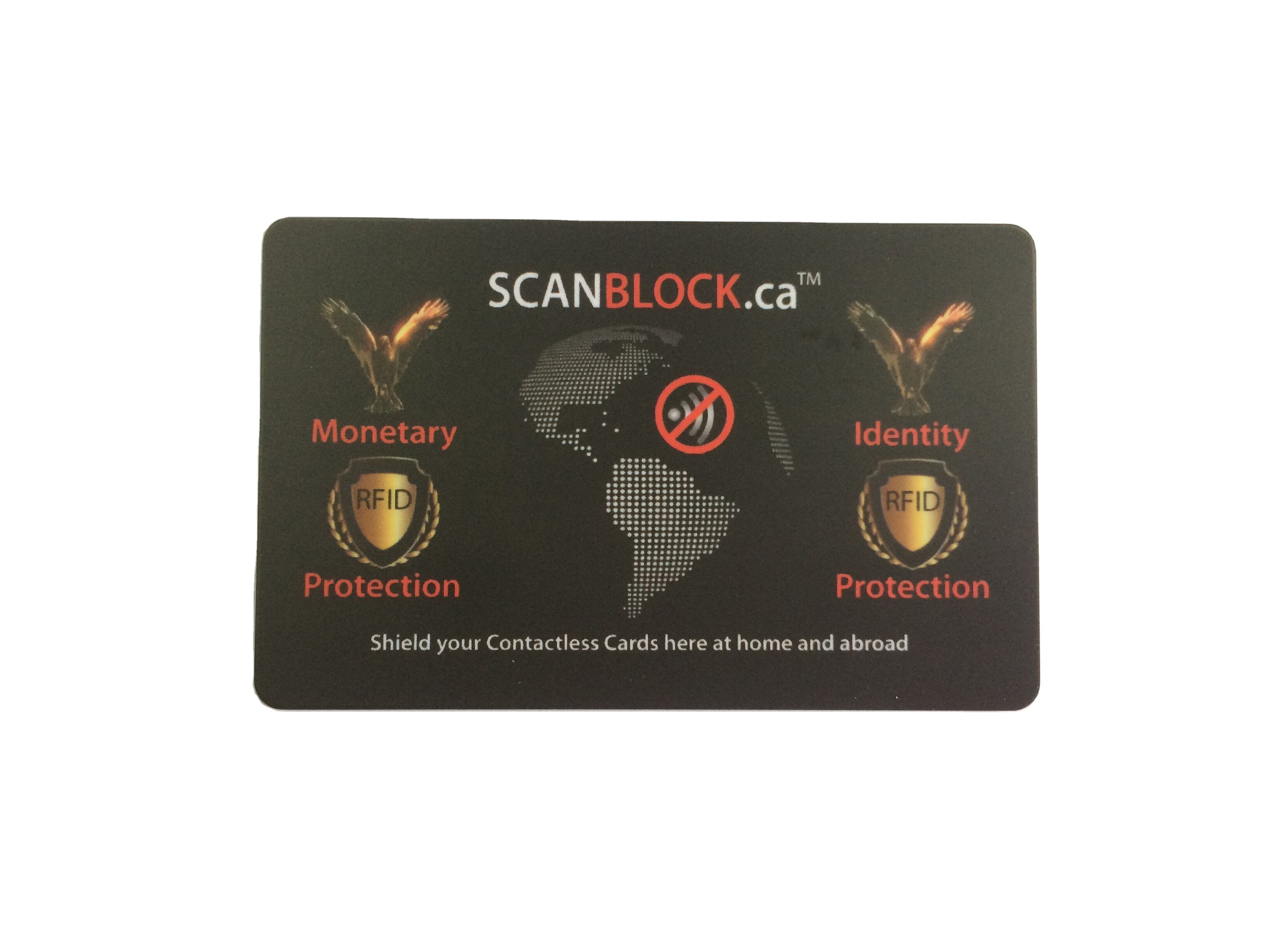 Customized Logo Anti Theft/Skimming Card Protector 13.56Mhz HF Blocking Card