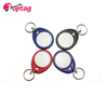 Readable and Writable RFID ABS Key Tags T5577 EM4305 Key Fobs With Metal Rings
