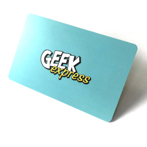 Clear 3d plastic pvc business cards with hologram stamp
