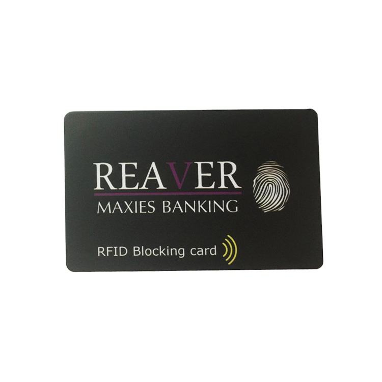 RF Blocking Contactless Card Security RFID Scan Card, Anti Skimming Credit Card Protector