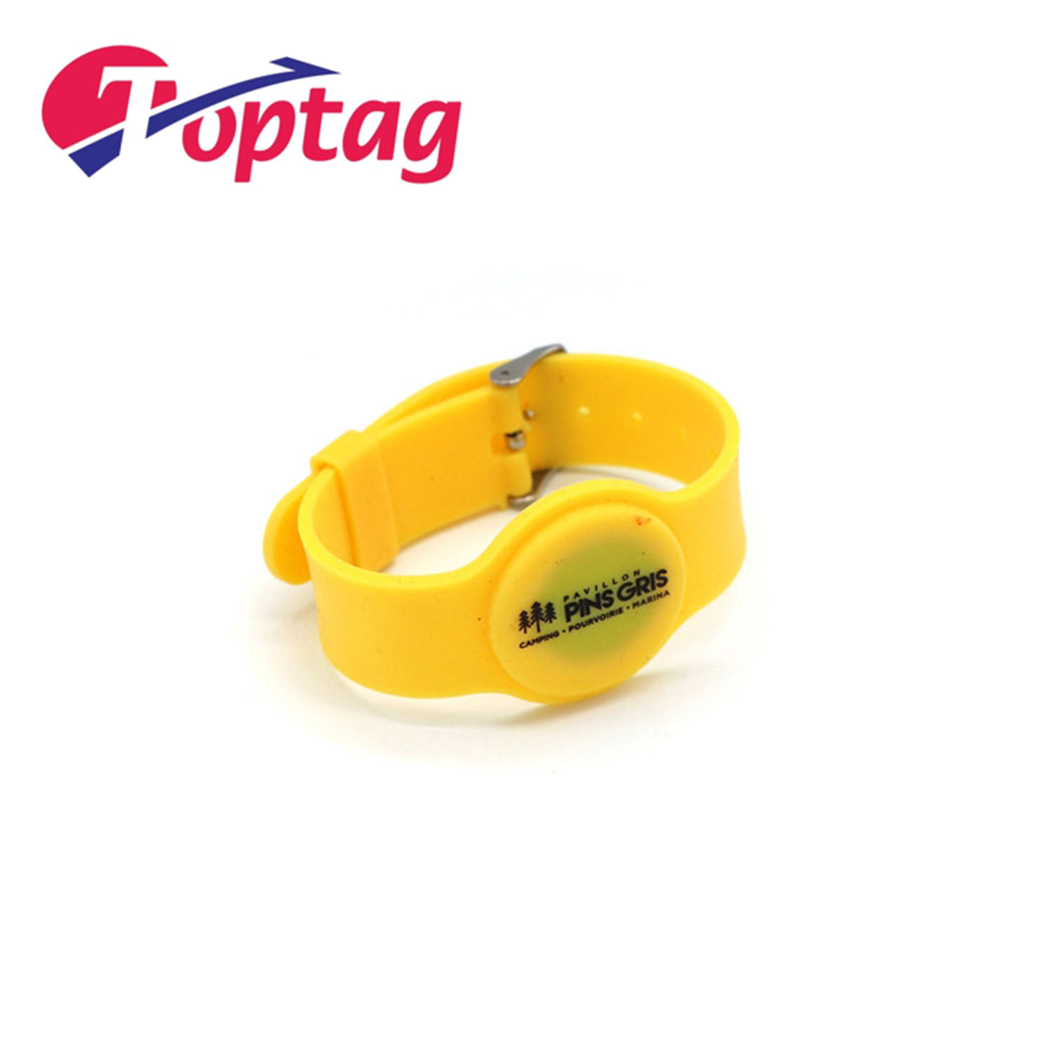 Custom Logo QR Code RFID 125khz Silicone Wristband Adjustable 13.56Mhz Colorful Bracelet
