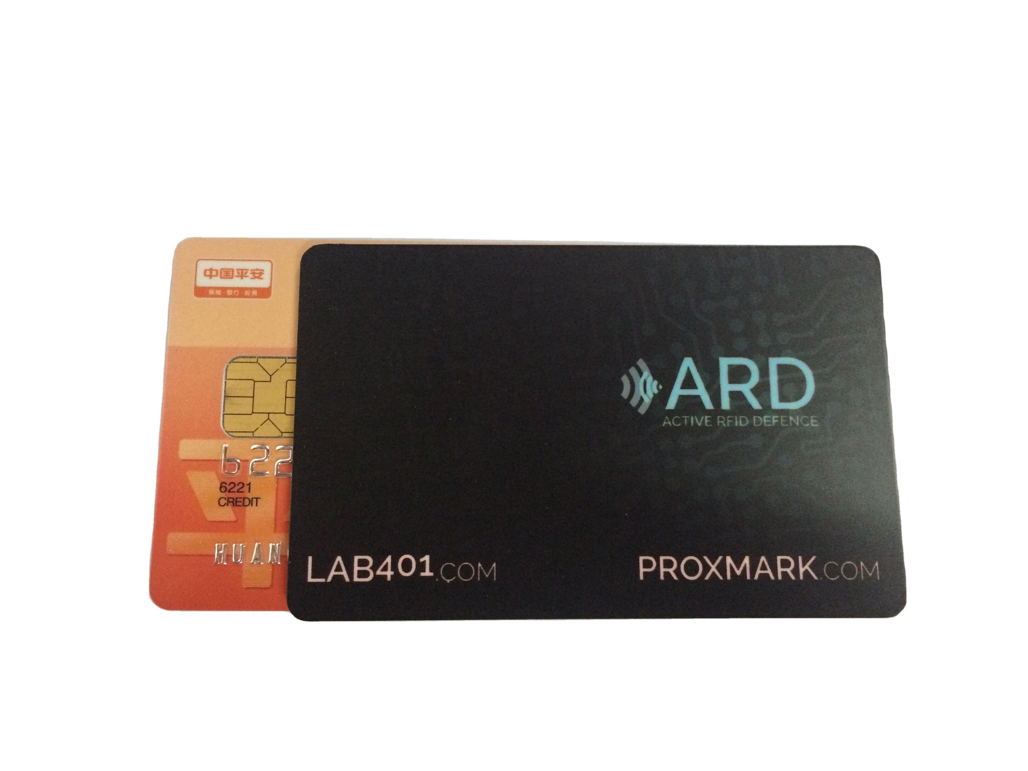 Personalized Anti Theft 13.56Mhz Credit Card Blocking Card for Security Protection