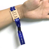 Visitor Management Custom RFID Polyester Festival Wristband 125KHz 134.2KHz 13.56Mhz NFC Card RFID Woven Wristband