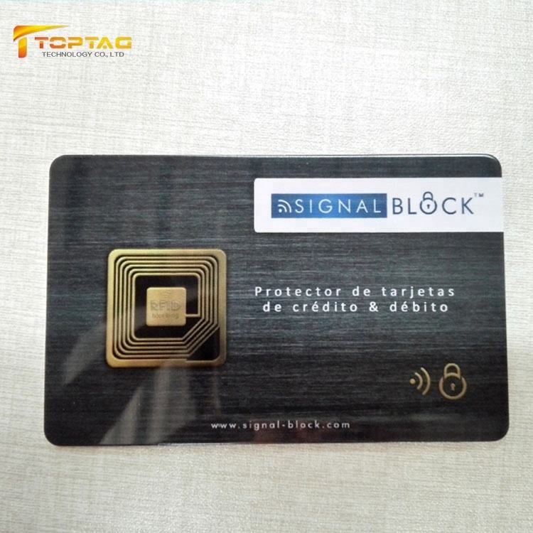 2019 Hotselling RFID Wallet Blocking Card/ NFC Skimming Blocker