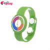 Waterproof Multiple Styles RFID 13.56mhz PVC Wristband NFC Bracelet with Adjustable button
