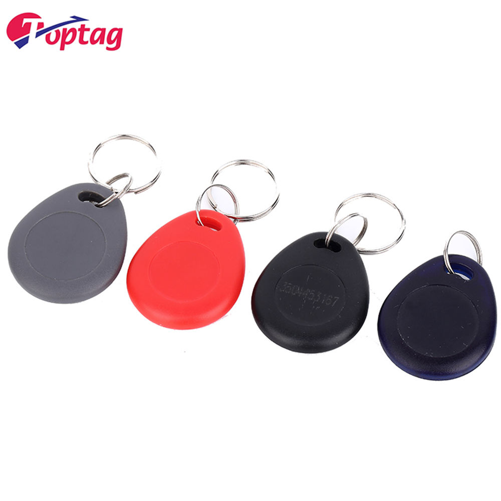 Toptag Customized Design M1 13.56Mhz Keyfob NFC ABS Plastic Key Tag RFID Key Chain
