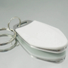 Low MOQ Waterproof ABS Silicone Leather RFID Keyfob Key Chains Tag