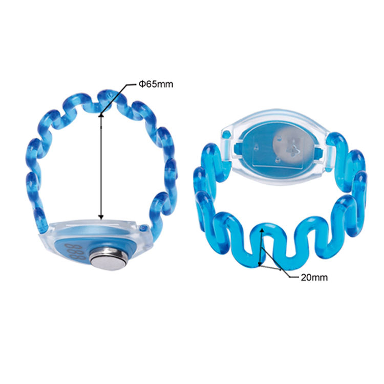 Waterproof Soft Plastic RFID Wristband / Bracelet 125KHz T5577 for Swimming Pool / Water Park