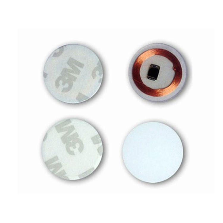 Small size passive rfid tag / coin disc nfc tag / nfc token tag adhesive