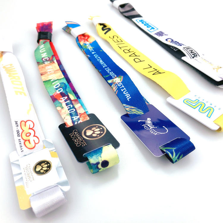 Promotion High Quality Event Festival Wristbands/Woven Polyester Bracelets/Fabric Wrist bands