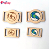 Custom QR Code LF NFC Rectangle Small Card RFID Bamboo Wooden Card with Woven Wristband