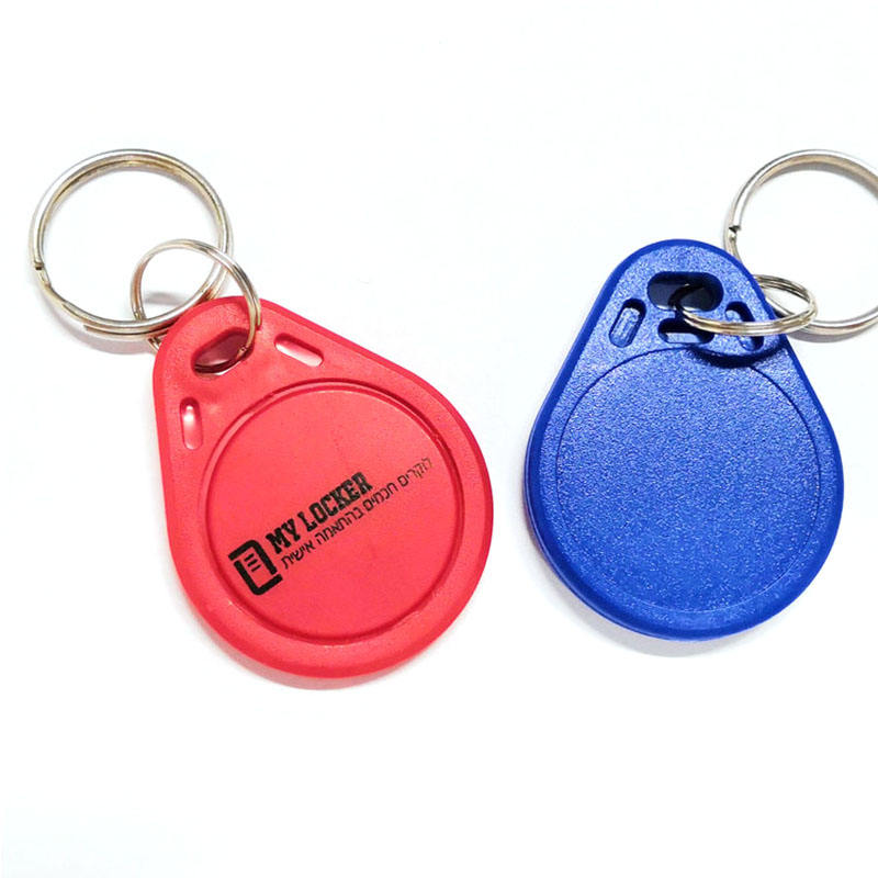 125KHz LF EM4305 T5577 / 13.56MHz HF F08 RFID Tag Rewritable Keyfob with Keychain