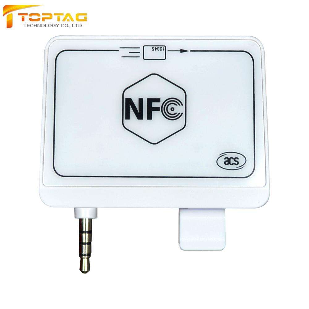 Pos Small 3.5mm Audio Jack NFC Credit Smart Card / Megnetic Card Reader Writer ACR35