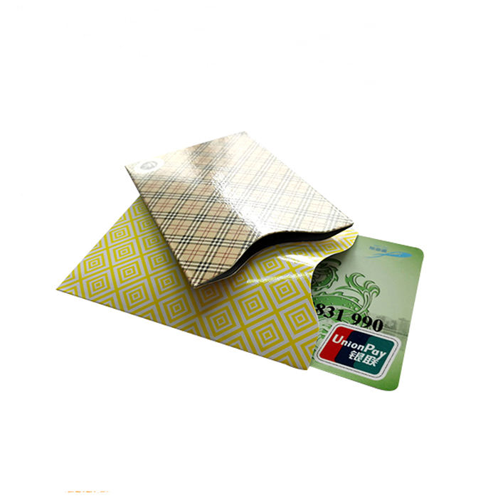 RFID Blocking Aluminum Safety Sleeve/Credit Card Protector Custom rfid Sleeve Aluminum Paper Holder