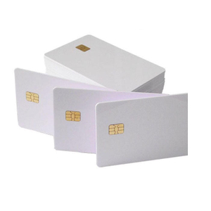 blank rfid passive plastic cards customized print contact smart card with emv chip