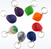 RFID 125KHZ ABS Chip Key Fob, Transparent Smart Key Chain for Electronic Door System