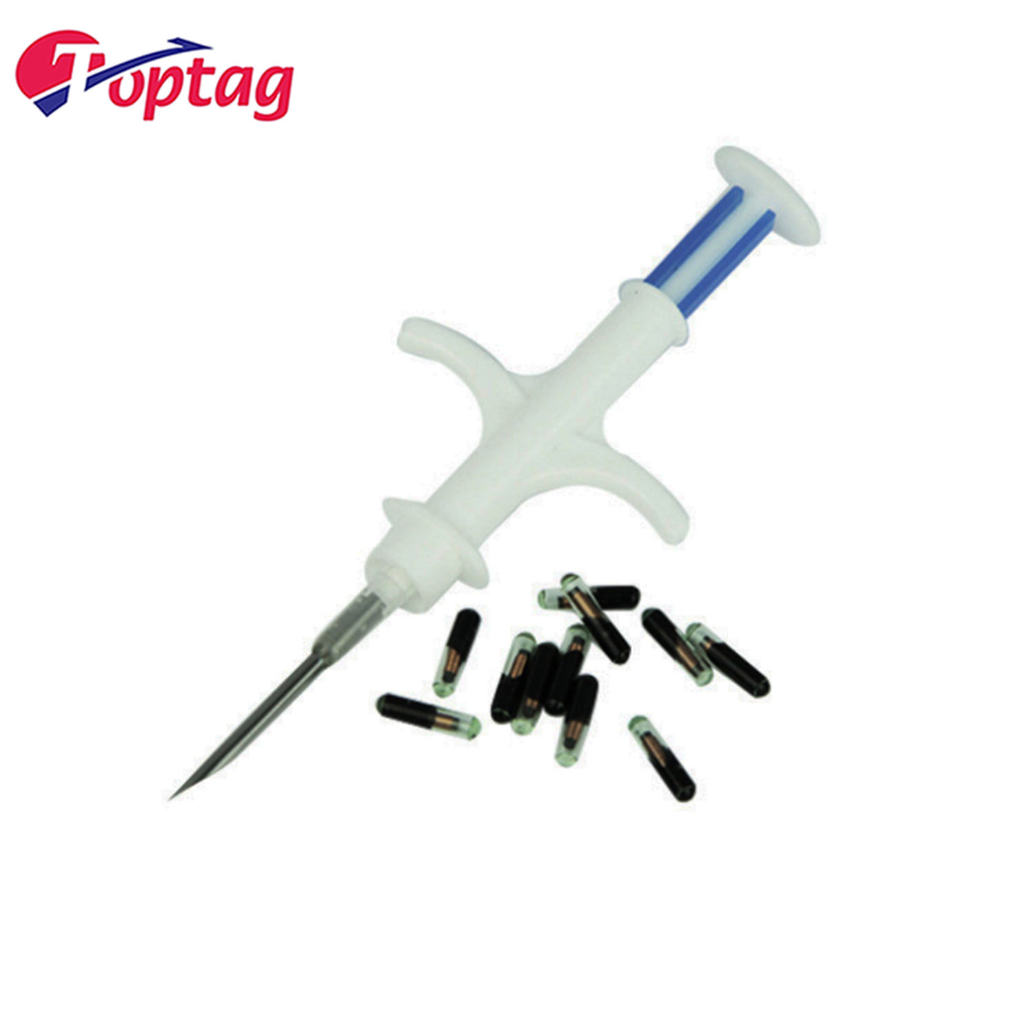 Best Price 1.25*7mm 134.2Khz Glass Tag with Syringe Set RFID Transponder Implantable Animal Microchips