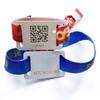 Promotional gift custom polyester festival wristband woven wrist band with RFID card