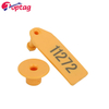 Disposable RFID 30mm Round Ear Tag 134.2Khz TPU Ear Tag for Pig Sheep Cattle