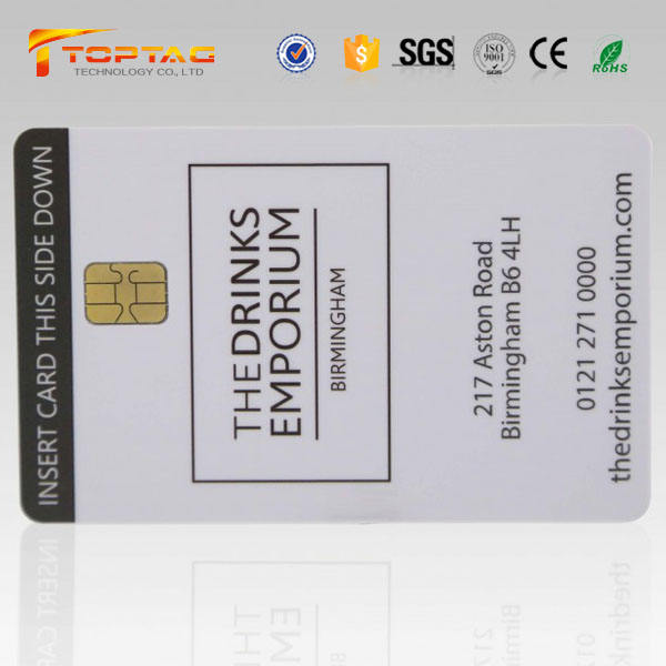 Low price smart contact IC card 32k/64k with EMV chip Signature Panel
