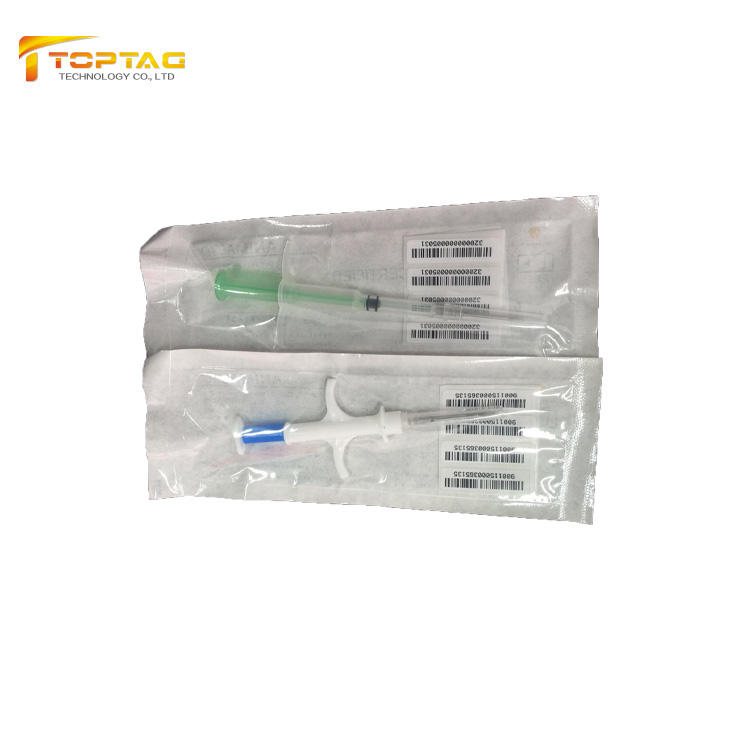 Promotional updated Rfid Uhf Glass Tube Tag rfid glass tag with syringe