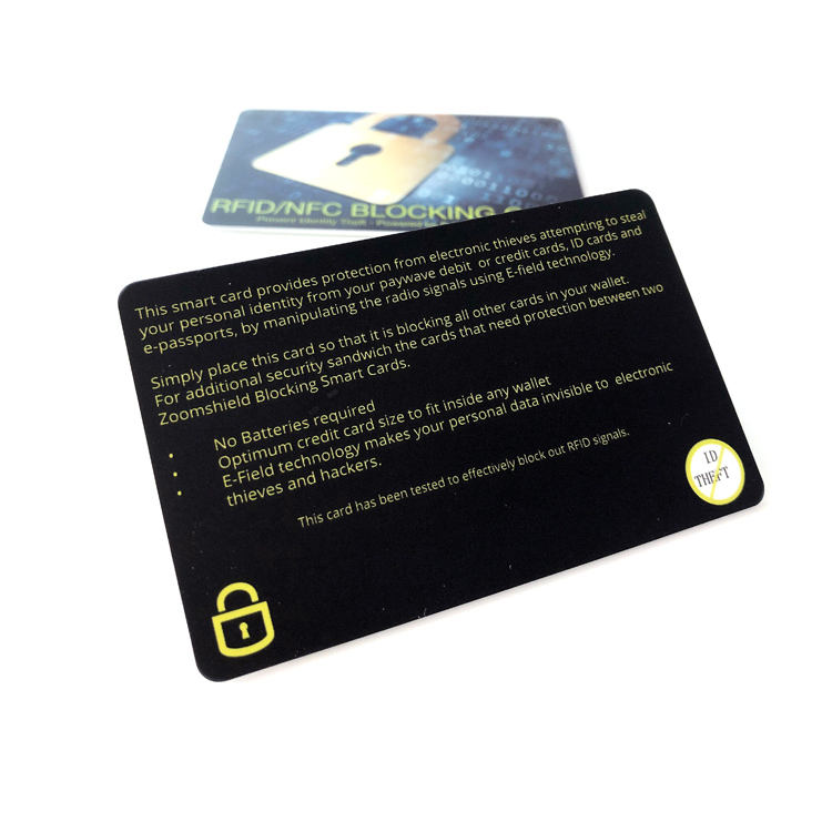 E-Field NFC Blocker Shield Anti Scan NFC Card Blocker card